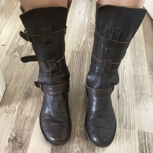Fiorentini + Baker Brown Moto Leather Boots